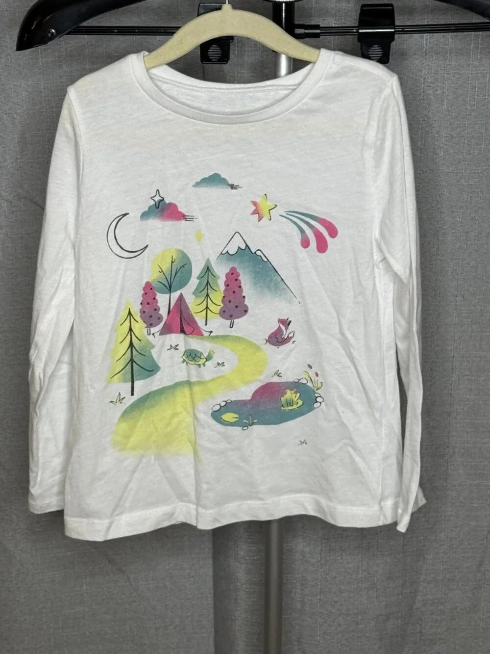 Carter's - Girls - Long Sleeve Nature Graphic Shirt - Size Youth Small
